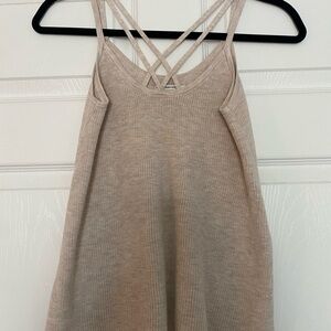 American Eagle Outfitters Cream Knit Top